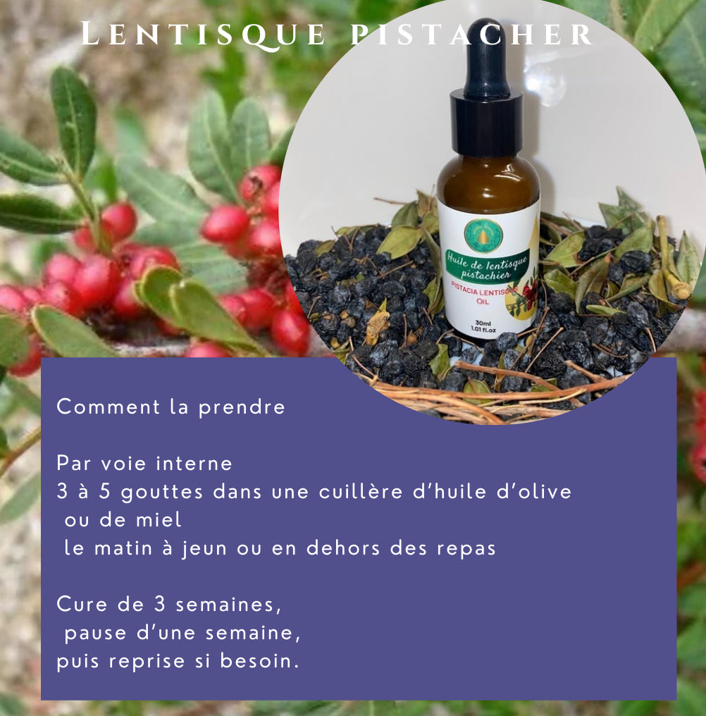 Huile de lentisque pistacher bio 30 ml